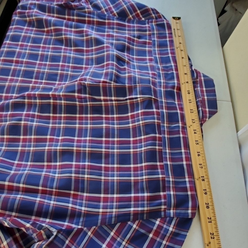 Peter Millar Cotton Button Down Shirt Size XL Plaid Long‎ Sleeve Casual - Picture 10 of 14